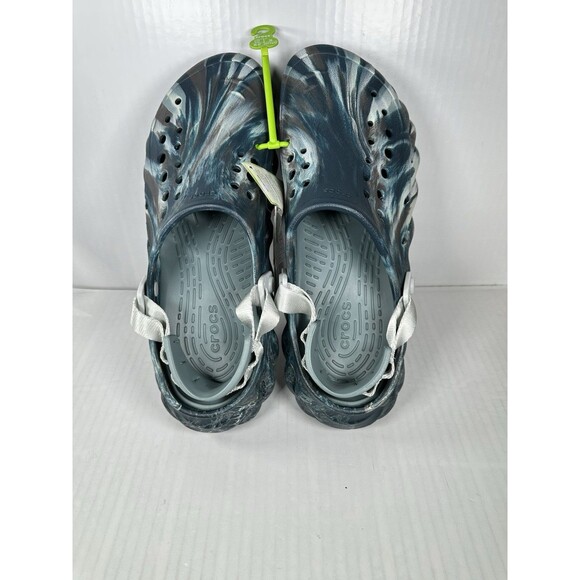 Size 12 Crocs Echo Marbled Clog Black Sand Men Slip On Casual Sandal 208454-0LE - Picture 5 of 7